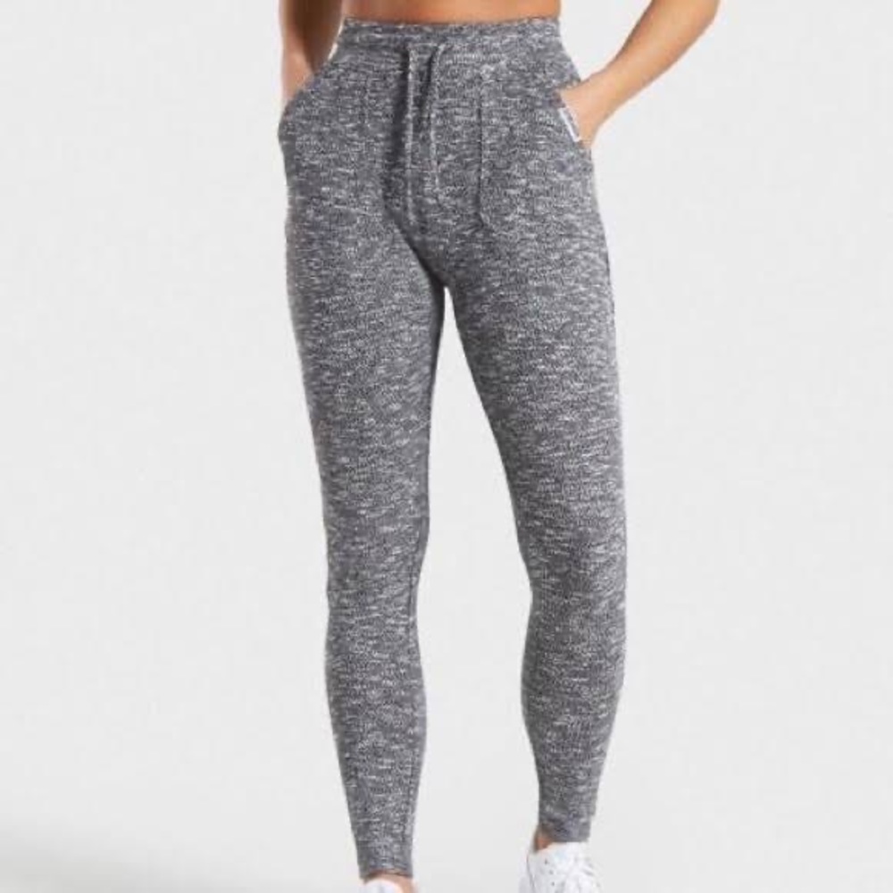 Gymshark Gray Marled Track Joggers
